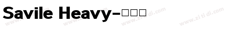 Savile Heavy字体转换
